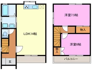 静岡県浜松市中央区東三方町【一戸建】の間取り