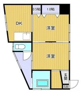 石井アパート【2階】の間取り