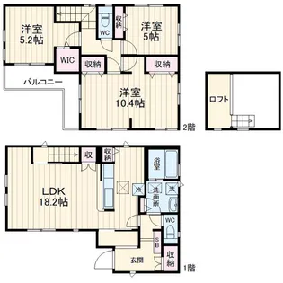埼玉県北葛飾郡松伏町大字松伏【一戸建】の間取り