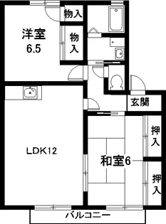 愛知県豊明市新田町錦【アパート】の間取り