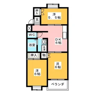Windy西口【2階】の間取り