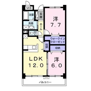 ル・ボヌール【2階】の間取り