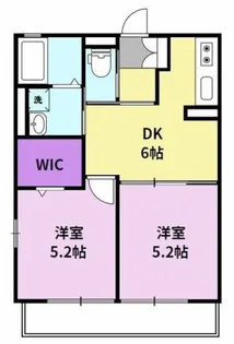福岡県久留米市御井町【アパート】の間取り