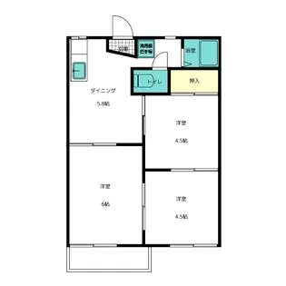 フォーブル橘【2階】の間取り