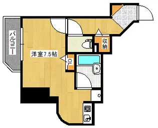FLEX久留米駅前【3階】の間取り