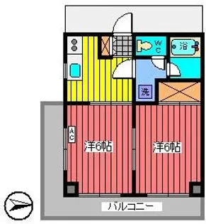 徳和ハイツ【1階】の間取り