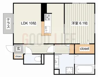 兵庫県三木市宿原【アパート】の間取り