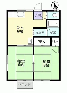 2DKの間取り画像