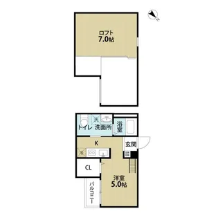 エール賑【2階】の間取り