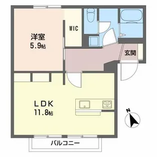 セントラル・ビラ・スズカC棟【1階】の間取り