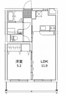 ユーミー奥田【4階】の間取り