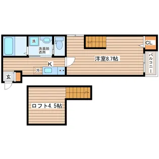 LINK STAGE郡山【2階】の間取り