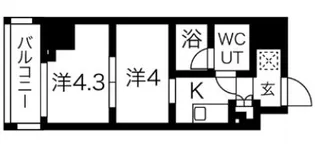 東京都大田区西蒲田7【マンション】の間取り