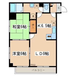 アビタシオンリビエール【5階】の間取り