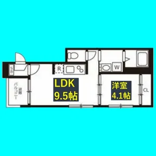 ハーモニー高畑ザレジデンス【3階】の間取り