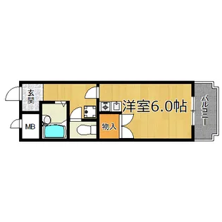 メゾン白百合【4階】の間取り
