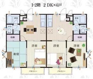 埼玉県川越市霞ケ関東4【アパート】の間取り