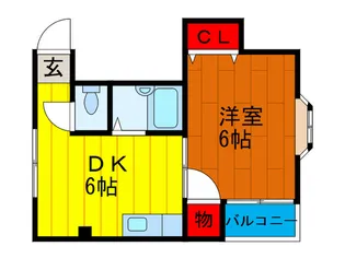 ウイングオオハシ【2階】の間取り