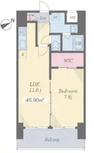プライムコート立川【13階】の間取り
