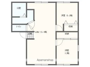 岐阜県岐阜市黒野【アパート】の間取り