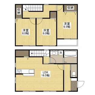 広島県広島市安佐南区毘沙門台1【一戸建】の間取り