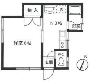 ハイツ中里【1階】の間取り
