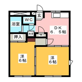 ピュアメゾン高森【2階】の間取り