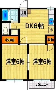 フォーブルイトーA【2階】の間取り