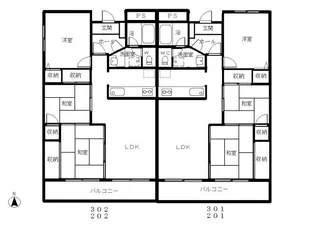 オースタム358【3階】の間取り