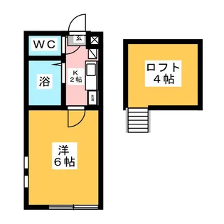 ドゥエル橋本【2階】の間取り