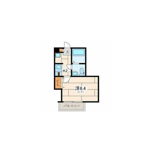 シャルムカーサ【2階】の間取り