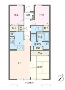 アルティザ相武台【8階】の間取り
