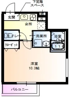 1Kの間取り画像