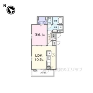 パインオークA【1階】の間取り