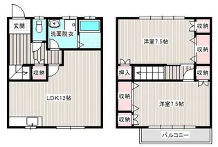 静岡県浜松市中央区大平台3【一戸建】の間取り