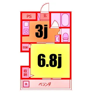 グリーンピア石川町【4階】の間取り