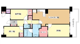 2SLDKの間取り画像