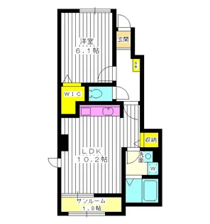 東京都練馬区谷原1【アパート】の間取り