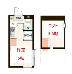 東京都大田区東嶺町【アパート】の間取り