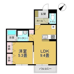福島県いわき市小名浜大原字東橋本【アパート】の間取り
