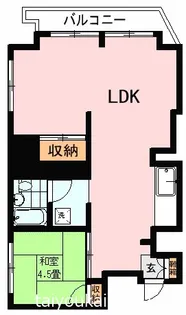 ユニオンコーポ下竜尾【4階】の間取り