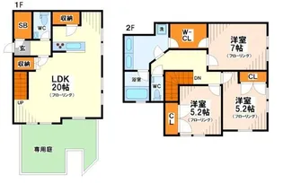 東京都稲城市平尾1【一戸建】の間取り
