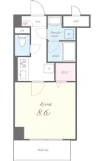 プラシード青山【3階】の間取り