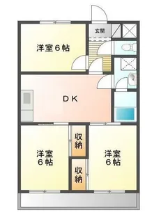 中津コーポラスI【2階】の間取り