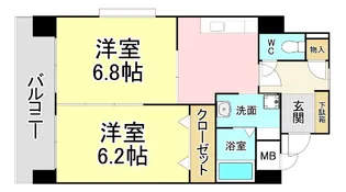 福岡県北九州市小倉北区砂津1【マンション】の間取り