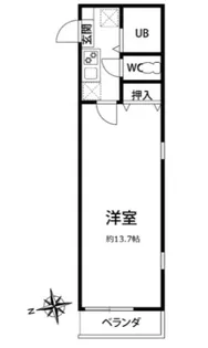 千葉県習志野市実籾5【アパート】の間取り