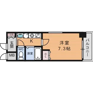 ラナップスクエア大手前【11階】の間取り