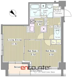 リベルテ月島【3階】の間取り