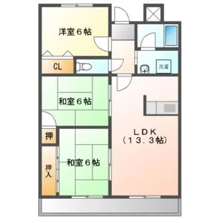 グリーンハイム千里南が丘【3階】の間取り