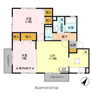 ラピュタK【1階】の間取り